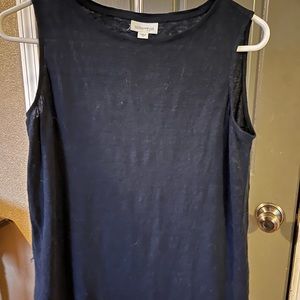 JJill black shift top size small